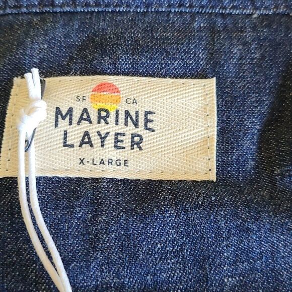 MARINE layer embroidery crop denim jacket - Picture 3 of 5